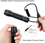 Rechargeable 1200 Lumen LED Tactical Flashlight With Mount