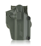 Amomax Universal Per-fit Holster w/ Paddle Right Hand Fits 80+ Pistols (Colour Options)