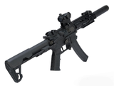 King Arms MP5 Silenced SBR Airsoft AEG Rifle (Colour Options)