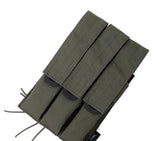 TMC MOLLE QUOP KRISS SMG Triple Mag Pouch (Ranger Green)