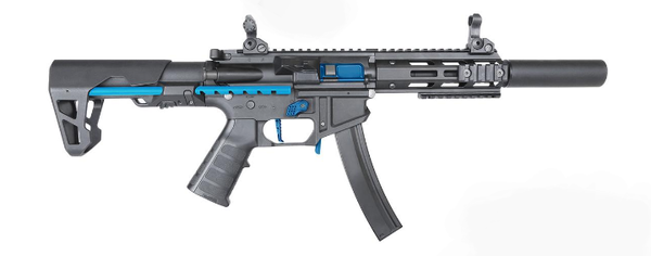 King Arms MP5 Silenced SBR Airsoft AEG Rifle (Colour Options