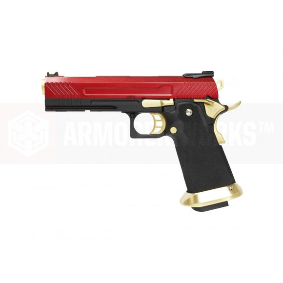 AW CUSTOM Competition Grade HI-Speed 5.1 RED/GOLD GBB Pistol