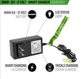 Valken 8.4v-12v NiMh 1 Amp Fast Smart Charger