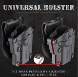 Cytac/Amomax Universal Holster w/ Paddle Right Hand Black (Fits 150+ Pistols)